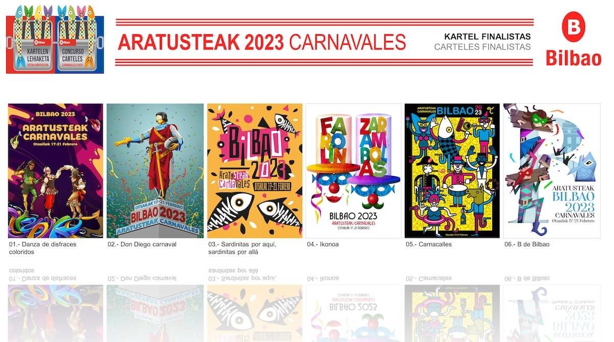 Los carteles finalistas de los Carnavales 2023