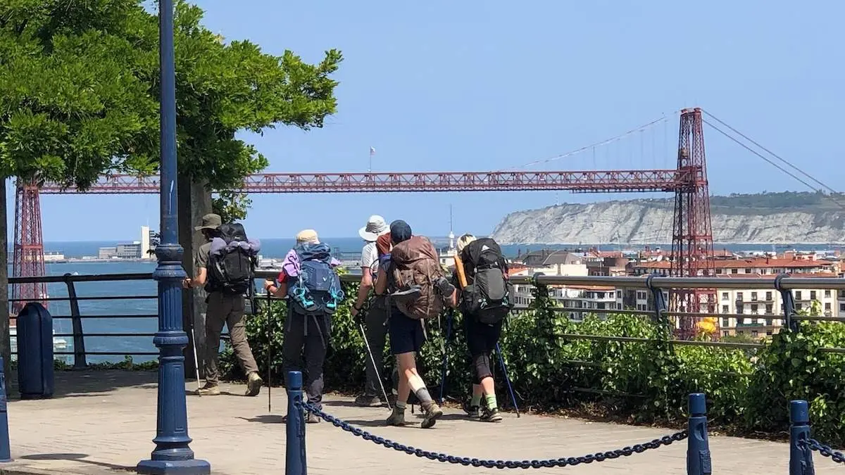 Camino del Norte a su paso por Portugalete