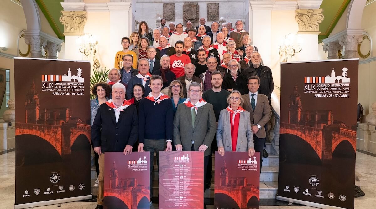 Bilbao celebrará del 28 al 30 de marzo el XLIX Congreso Internacional de Peñas del Athletic Club