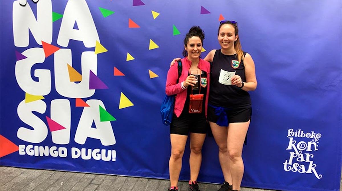 Nerea Lopez y Andrea Abaskal, ganadoras del recorrido corto del año pasado
