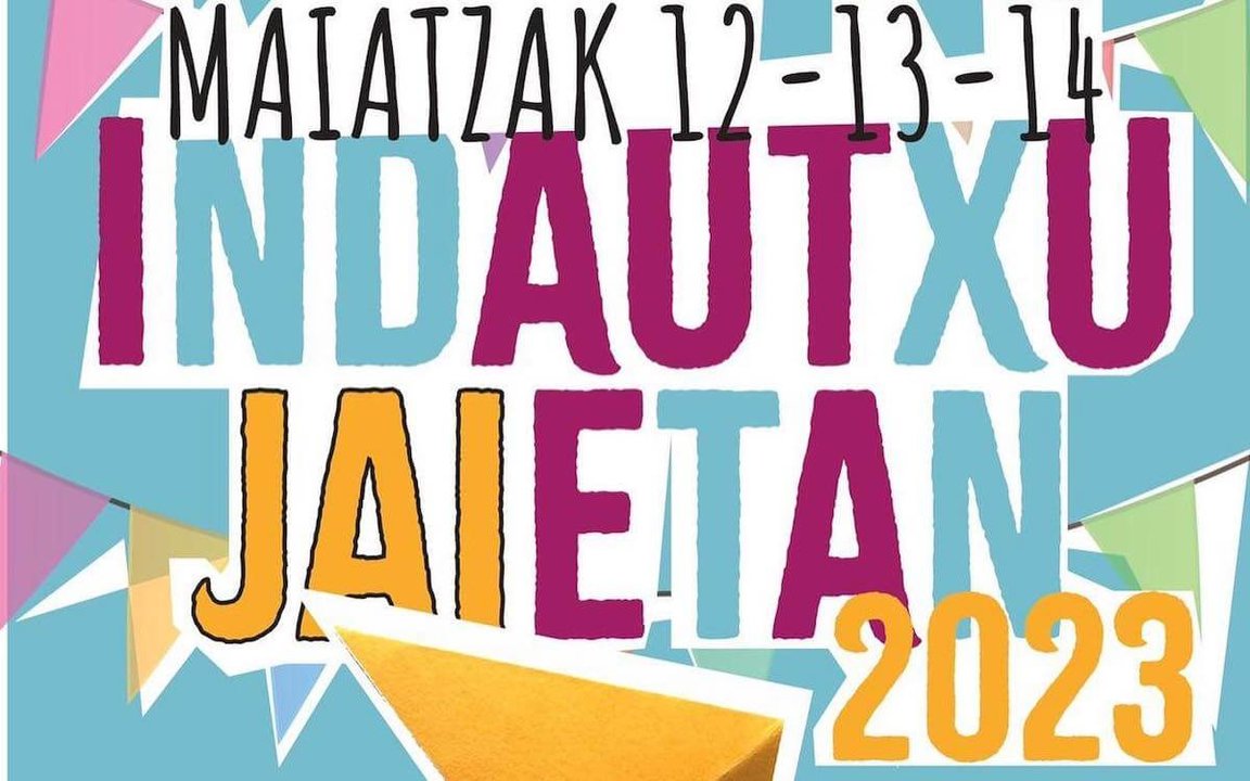 Cartel de las fiestas de Indautxu 2023