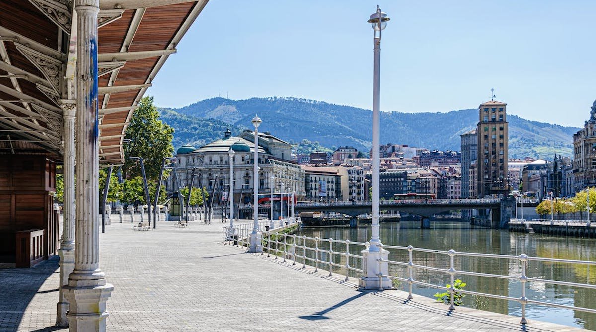 Vista general del Arenal, en Bilbao