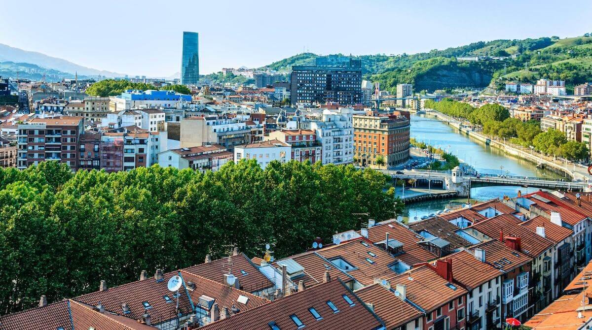 Vista panorámica de Bilbao