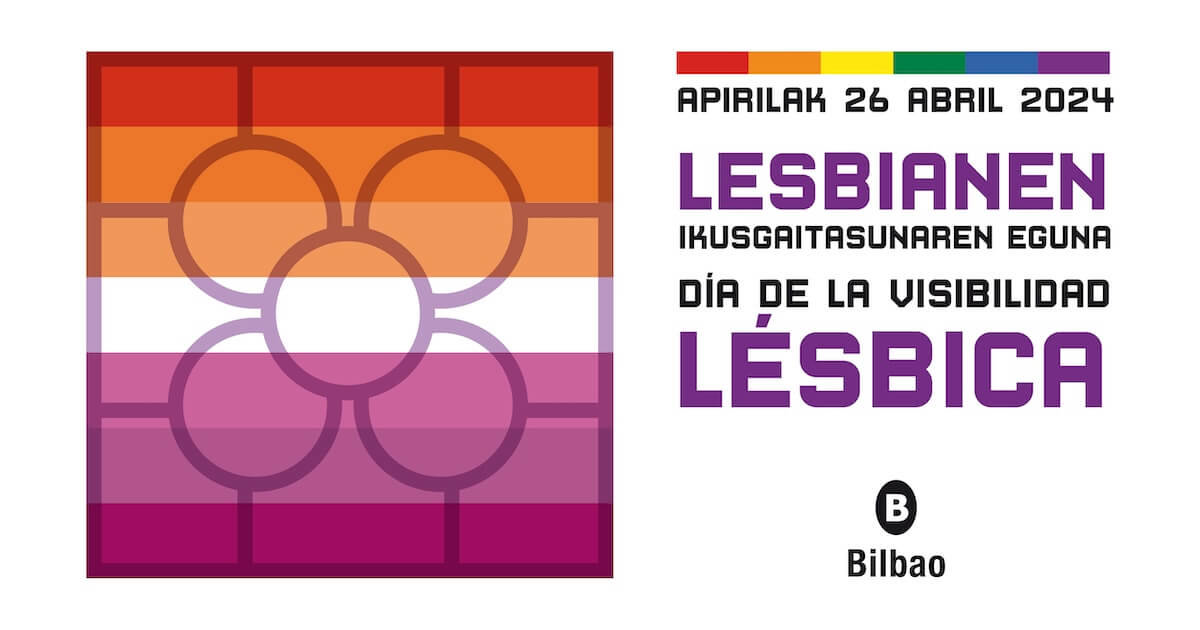 Azulejo de Bilbao por el día de la Visibilidad Lésbica