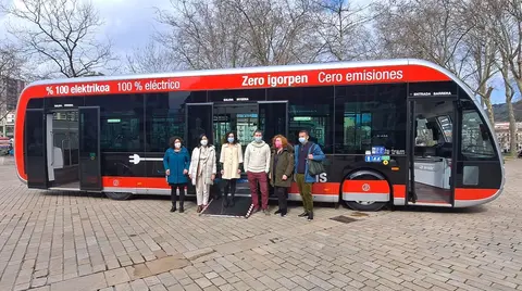 nuevo autob&uacute;s el&eacute;ctrico bilbobus