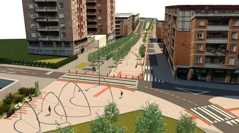 Inician las obras de renovaci&oacute;n de la calle Artazuri&ntilde;a, dentro del proyecto Ekobulebar de Txurdinaga