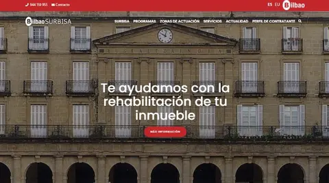 La nueva p&aacute;gina web de Surbisa