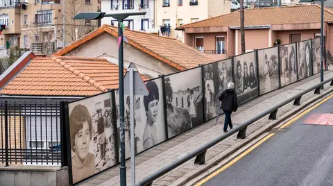 Imagen de una de las exposiciones en Bilbao, con relaci&oacute;n al 8M