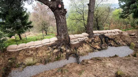 Recreaci&oacute;n de la trinchera