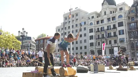 Herri Kirolak en la Plaza Arriaga