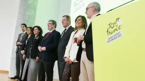 Imagen de la presentaci&oacute;n del impacto econ&oacute;mico de Tour de Francia