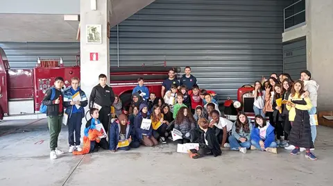 Escolares de Bilbao se forman en prevenci&oacute;n de incendios