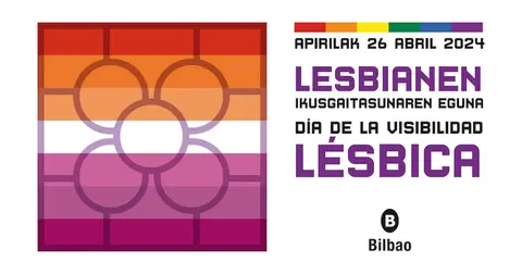 Azulejo de Bilbao por el día de la Visibilidad Lésbica