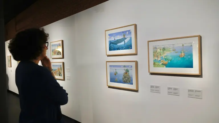 Las 18 ilustraciones que componen la muestra se podrán ver en la Galería Mediateka hasta el 29 de septiembre